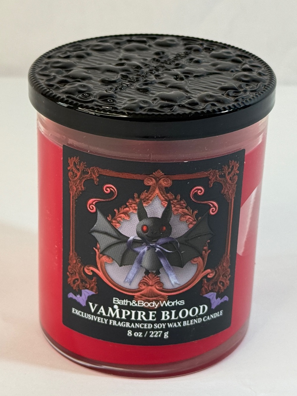 Bath & Body Works VAMPIRE BLOOD single wick candle NEW Jasmine Plum Strawberry